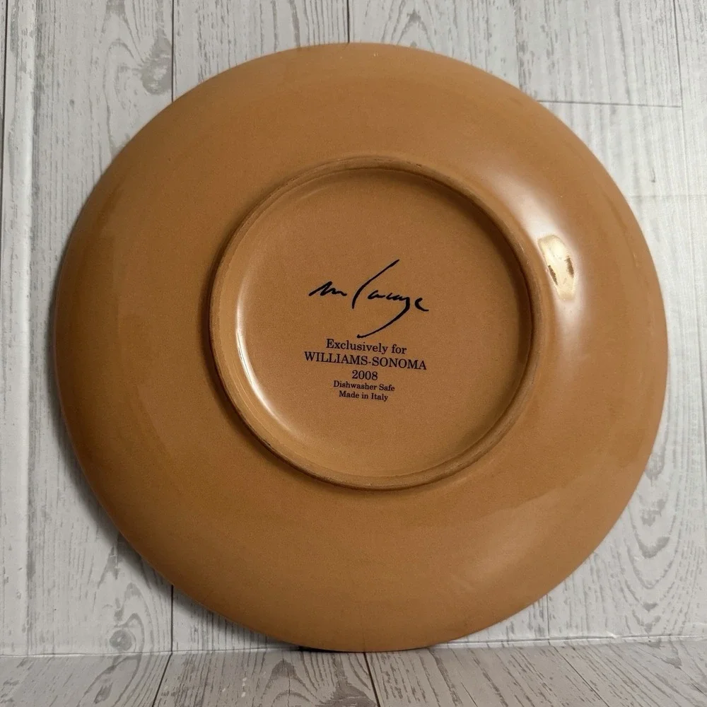 Williams Sonoma Paysage Salad Dessert Plate BY Marc Lacaze 2008 Made In‎ Italy